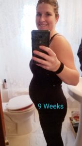 Week 9 of my second pregnancy