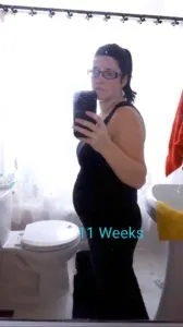 Week 11 of my second pregnancy