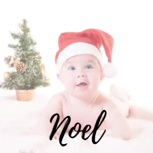Noel is one of the most popular Christmas names that means Christmas.