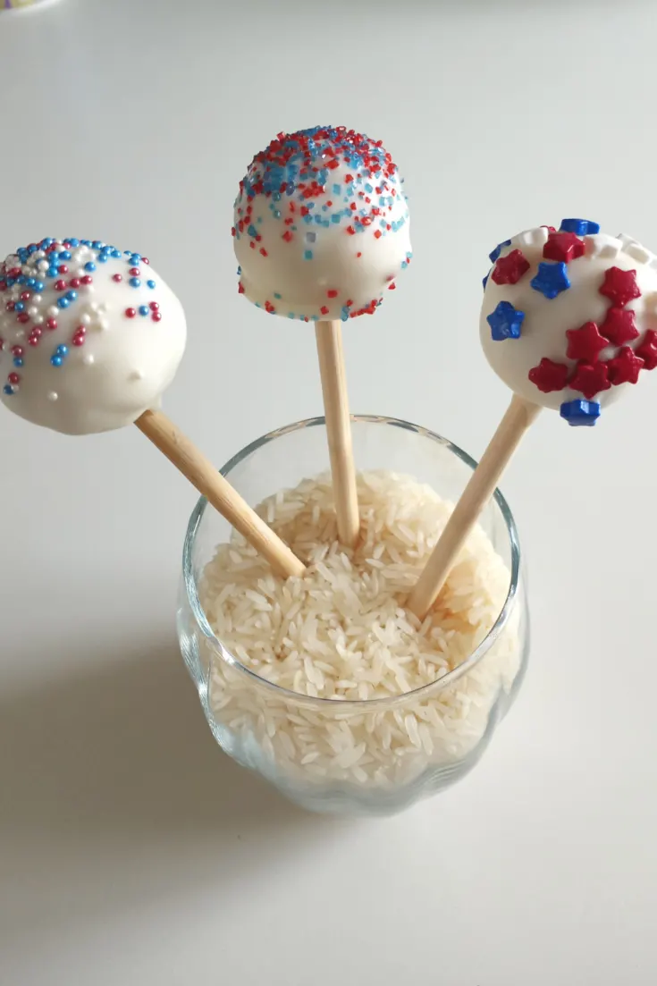 4th Of July Cake Pops